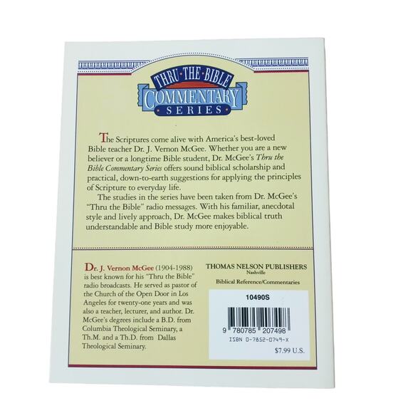 Second Corinthians the Epistles Commentary Thru the Bible by J Vernon McGee VTG - Picture 3 of 6